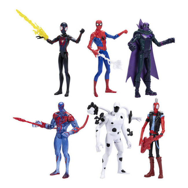 Zestaw Figurek Marvel Spider-Man Spider-Verse 6 Postaci 15 cm 