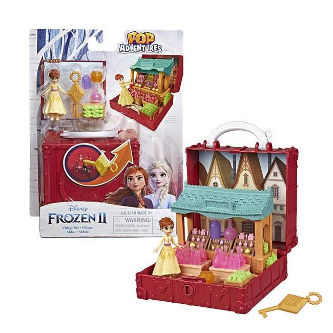 Zestaw Frozen Kraina Lodu Walizeczka Pop Up Stragan w Arendelle + Mini Laleczka Anna