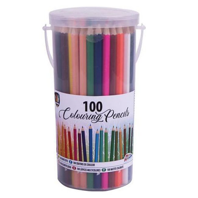 Zestaw Kredki Ołówkowe 100 Kolorów W Puszce