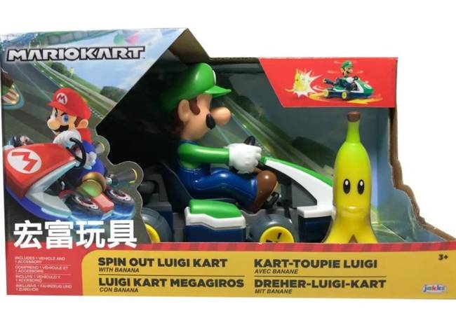 Zestaw Obracający Się Gokart Super Mario Luigikart Spin Out