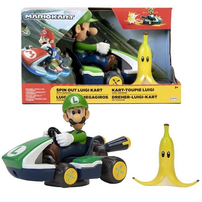 Zestaw Obracający Się Gokart Super Mario Luigikart Spin Out