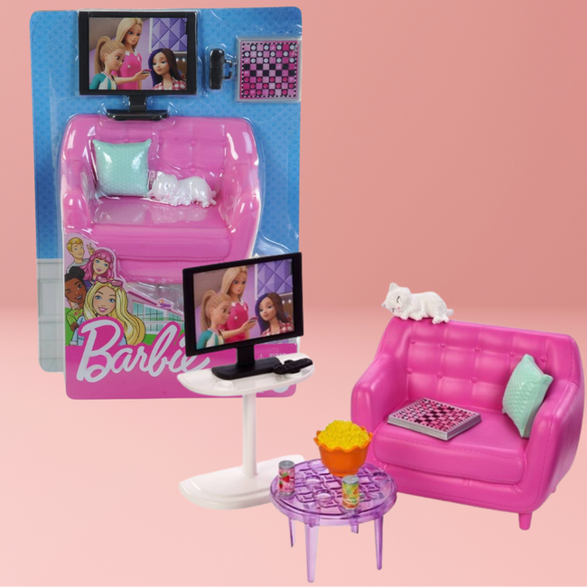 Zestaw Świat Barbie Salon z Sofą