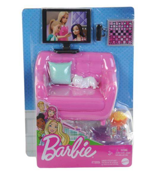 Zestaw Świat Barbie Salon z Sofą