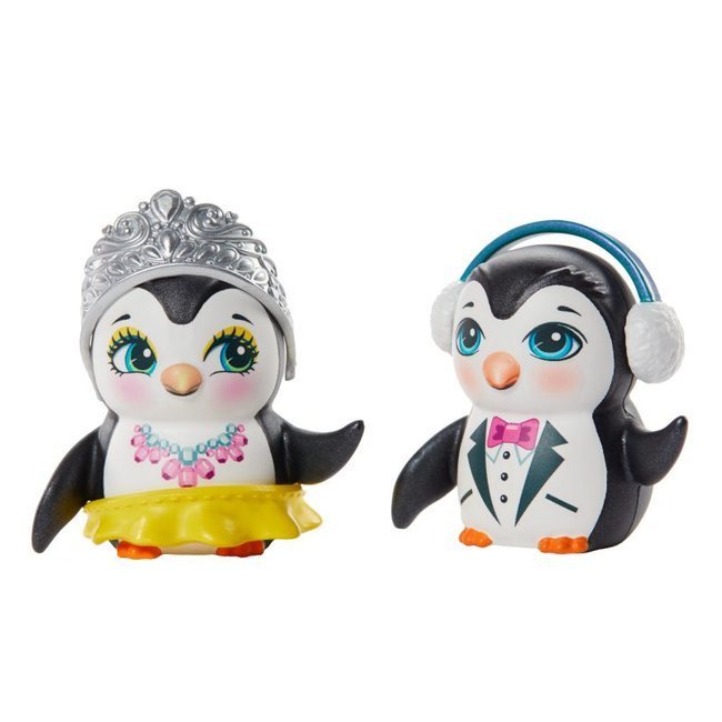 Zimowy Zestaw Enchantimals Lalka Preena Penguin i Patterson Penguin
